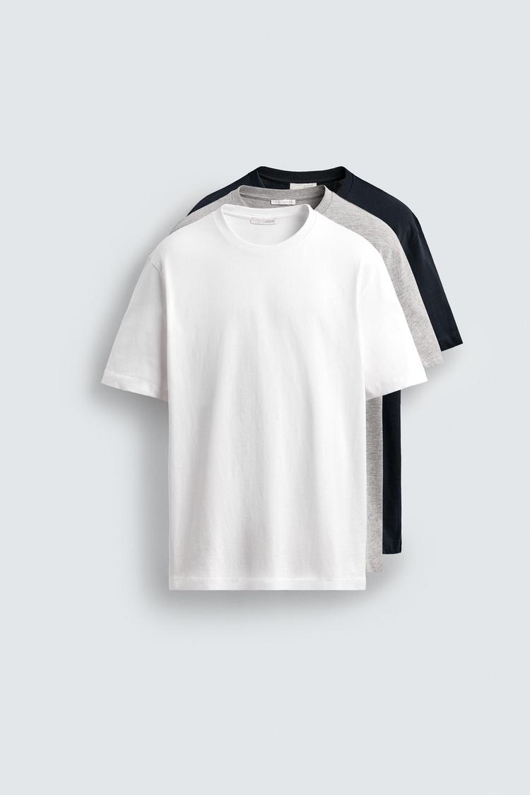 3-PACK OF BASIC MEDIUM WEIGHT T-SHIRTS