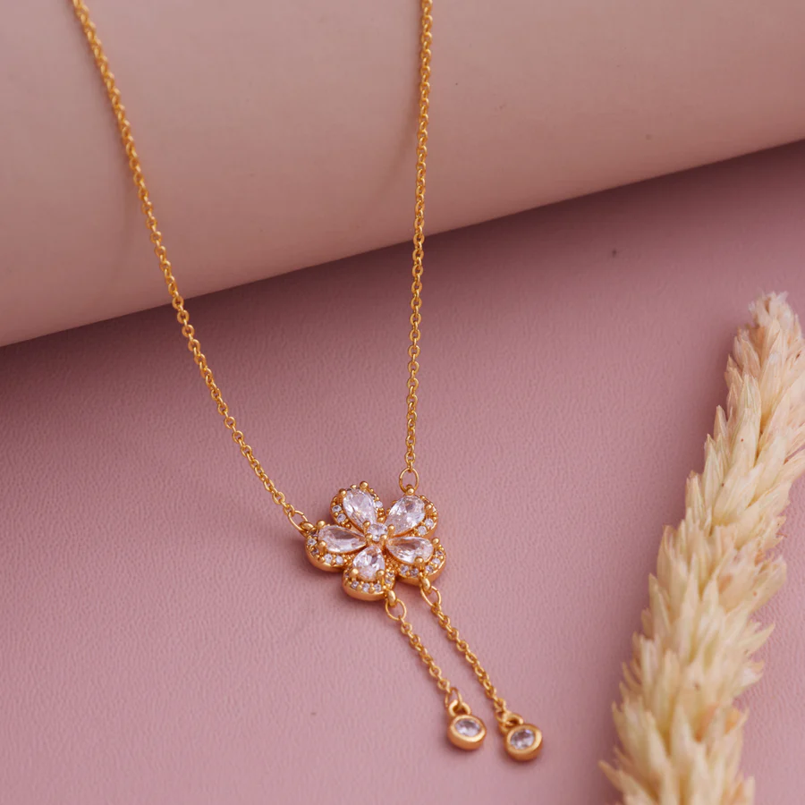 Crystal Flower Necklace