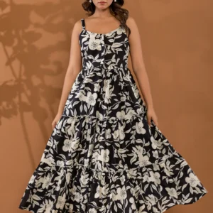 Summer Breathe Black Cotton