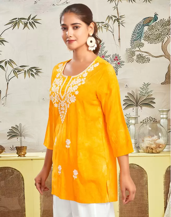 Women’s Rayon Embroidered Top - Image 8