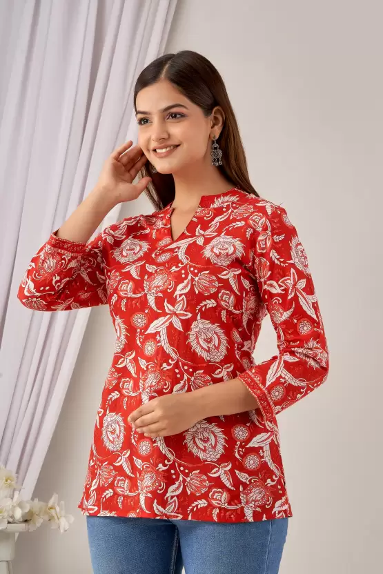 Women’s Cotton Printed Top - Image 6