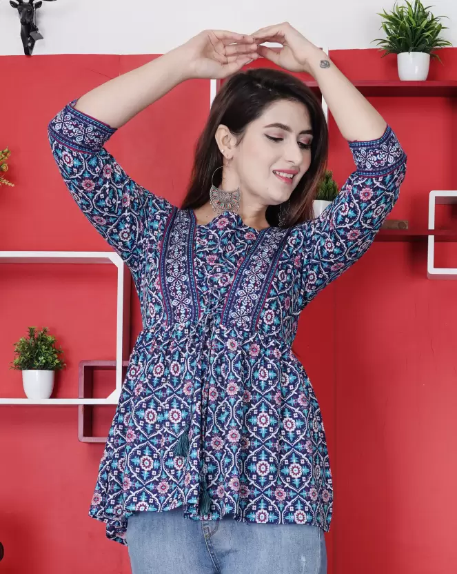 Women’s Cotton Printed Top