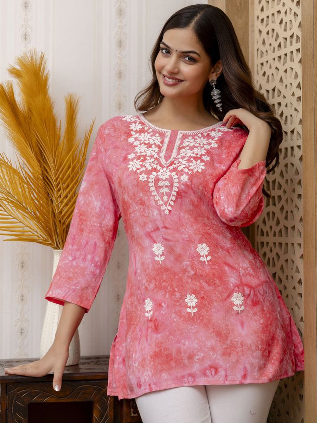 Women’s Rayon Embroidered Top - Image 4