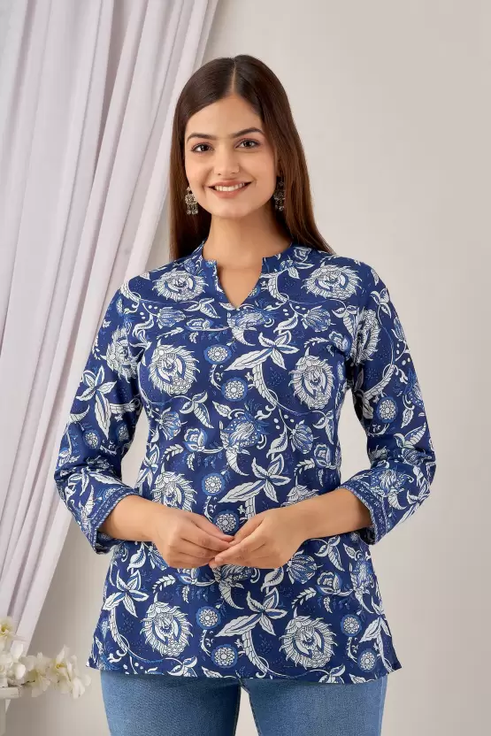 Women’s Cotton Printed Top - Image 3