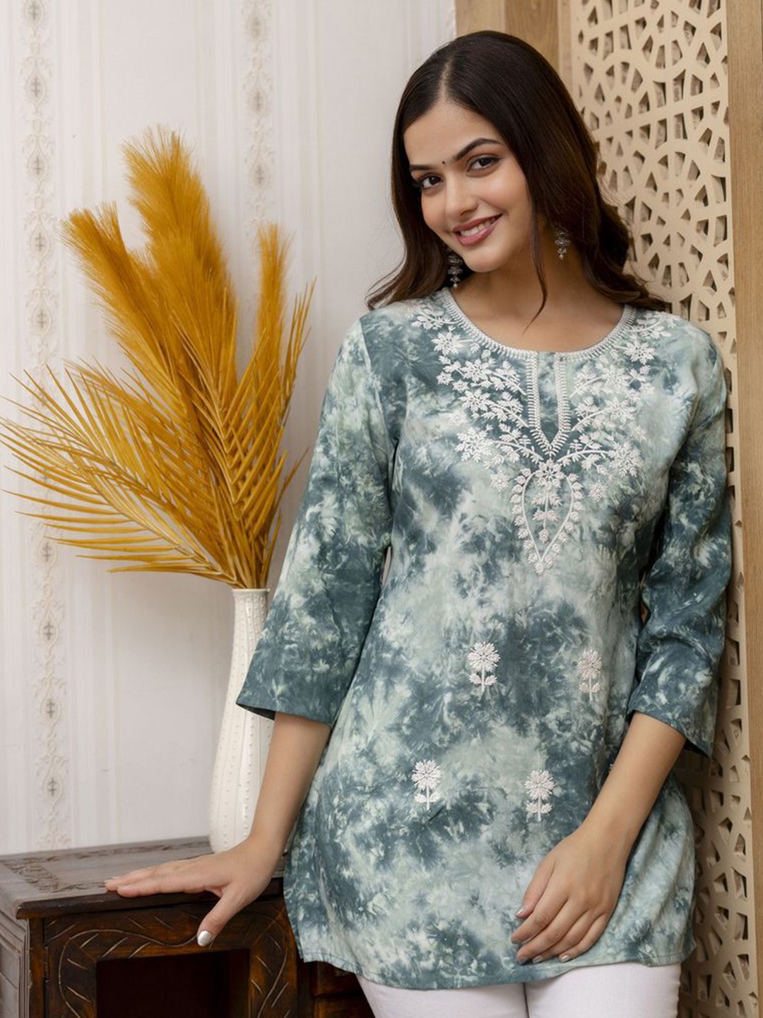 Women’s Rayon Embroidered Top - Image 6