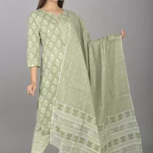 Women’s Cotton Printed Kurta Pant and