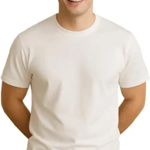 Men's Regular Fit Round Neck Half Sleeve Solid Casual Wear T-Shirt
