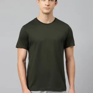 Men's Solid Crew Neck T-Shirt